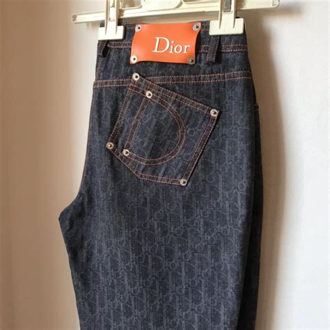 pantaloni dior monogram|dior denim pants.